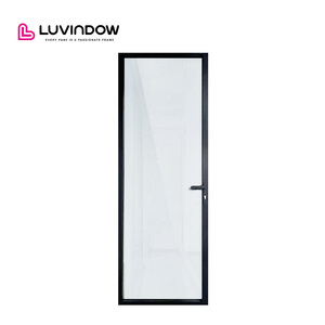 Slim Profile Aluminum Glass Doors with Thermal Insulation for Exterior and Living Room Full Screen Hinged Doors