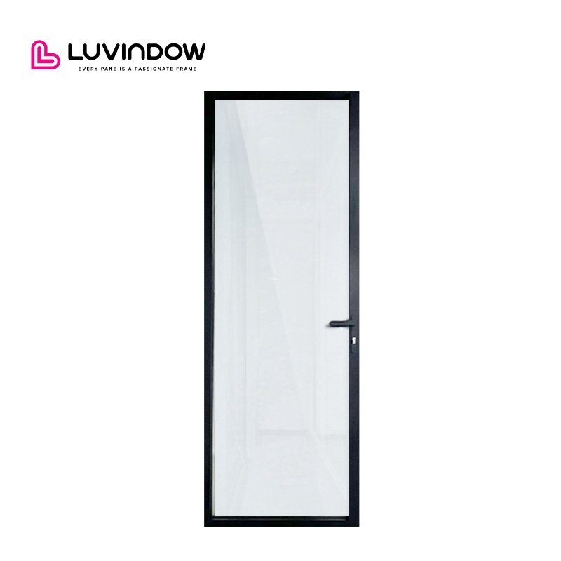 Slim Profile Aluminum Glass Doors with Thermal Insulation for Exterior and Living Room Full Screen Hinged Doors