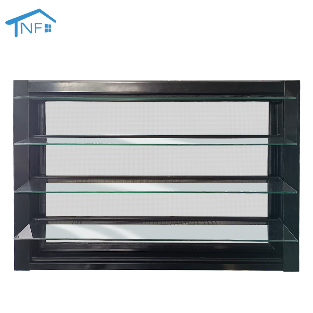 Hurricane Proof Adjustable Vertical NFRC AS2047 Venetian Blinds Aluminium DOUBLE LOW-E Tempered Glass SHUTTERS Louvre Window