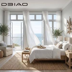 Modern Double French Swing Door Aluminum Alloy Frame Energy Saving Insulated Glass Anti-Theft Safety Lock Bathroom Bedroom