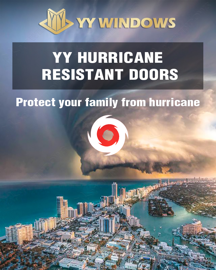 Aluminum Hurricane Impact Sliding Door