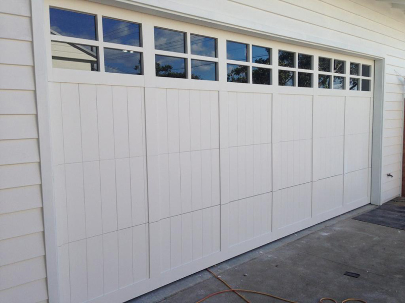 Custom Aluminum Glass Garage Door Color-coated Steel Automatic Roll up Garage Doors for Homes Beige