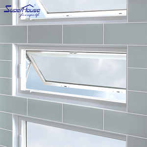 Aluminum Window Factory Modern Europe Crank Awning Windows Australian with Timber Reveal NOA Custom Open Mode