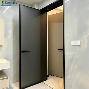 Modern Insulated Front Entrance Doors Design French Swing Aluminum Casement Door with Glass