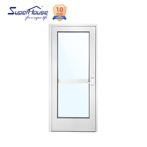 Superhouse Modern Design Heavy Duty Entrance Doors Commercial Escape Hurricane Impact Insulated Aluminum Door