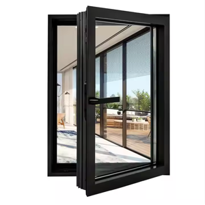 High Quality Modern Aluminum Swing Casement Windows Double Triple Glazed