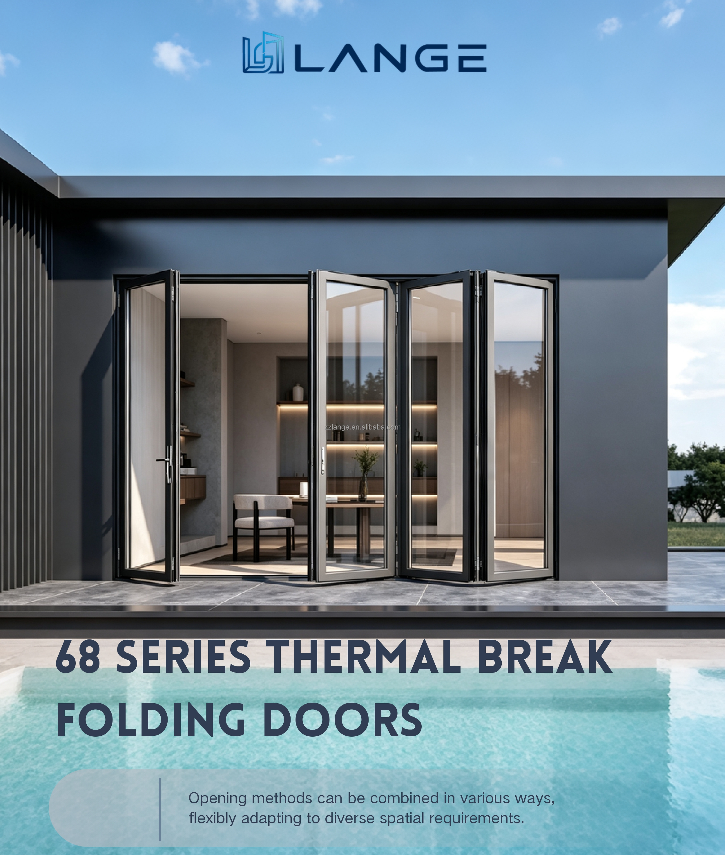 High-Performance Thermal Break Folding Door