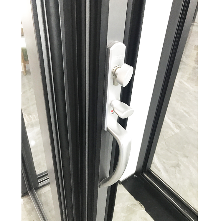 European Aluminum Glass Folding Door Cottage Interior Bifold Panel Door