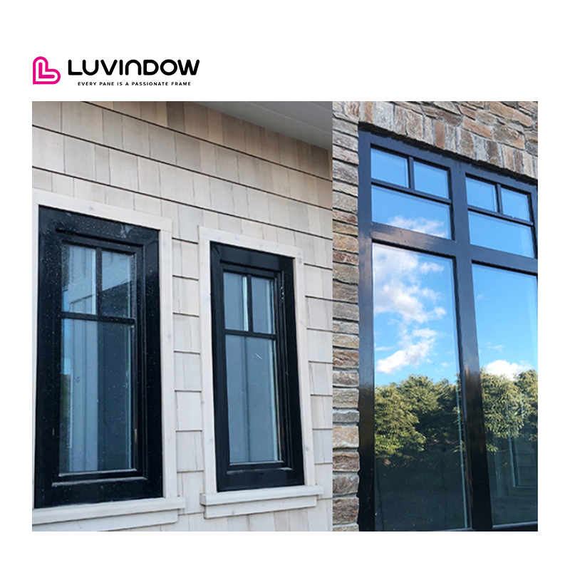 NOA NFRC Hurricane Proof Impact Windows Low Cost Living Home House Easy Installation Aluminum Tilt Turn Window With Smart Glass