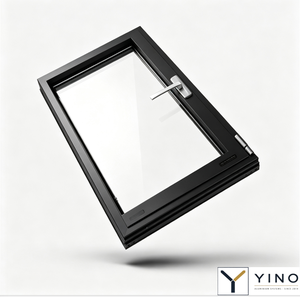 Energy-Efficient Aluminum Double Tempered Glass Impact Glass American Crank Casement Window