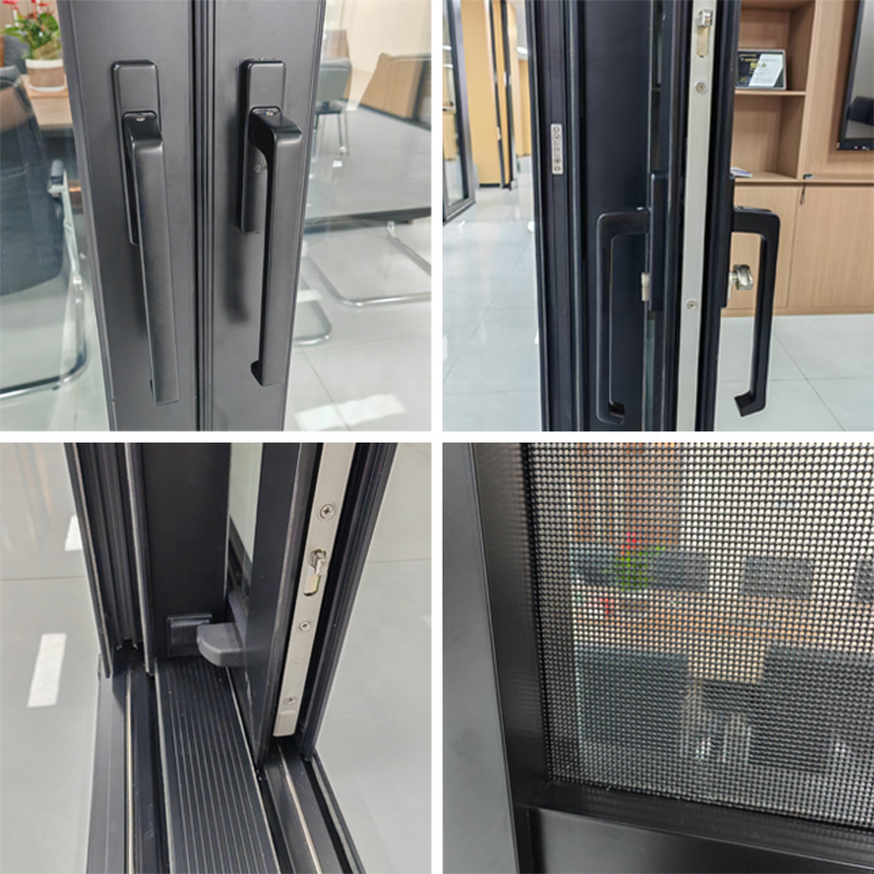 Hurricane Impact Sliding Screen Doors Patio Door Wall Pocket Stacker Door For Villa House Home