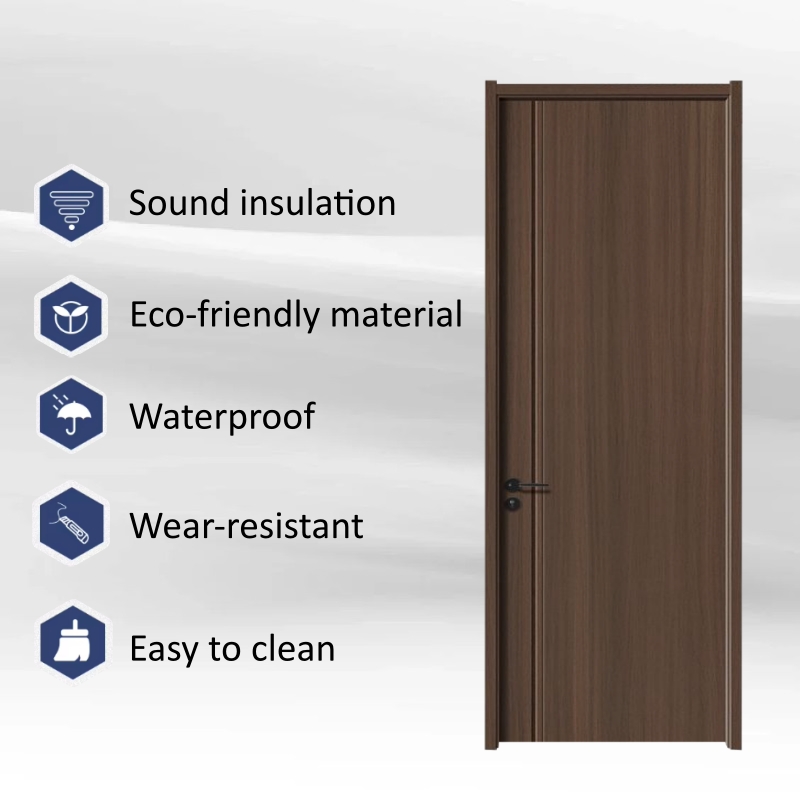 Advance Modern Solid Wood Interior and Interior Door White Front Entry with Aluminum Wood