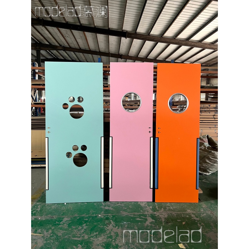 Aluminum Alloy Edge School Specific Solid Wood Composite Door for