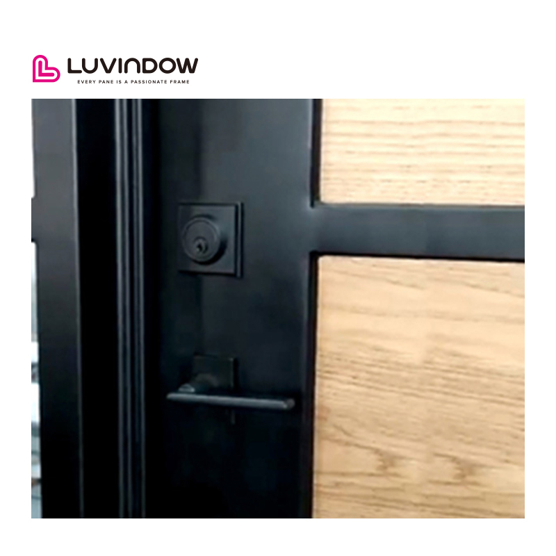 China Top Manufacturer Minimalist Style High-Strength Aluminum Alloy Anti-Theft Apartment Entry Door Stainless Steel Multi-Point