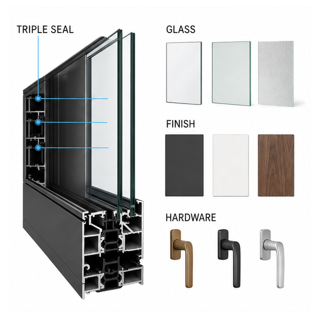 Custom Aluminum Casement Windows for Coastal Homes, Apartments and Residential Replacement Projects