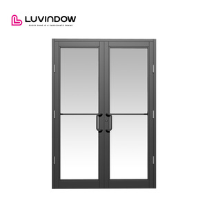Seattle Retail Store Exterior Storefront Aluminum Door Double Glazed Tempered Glass Modern Design