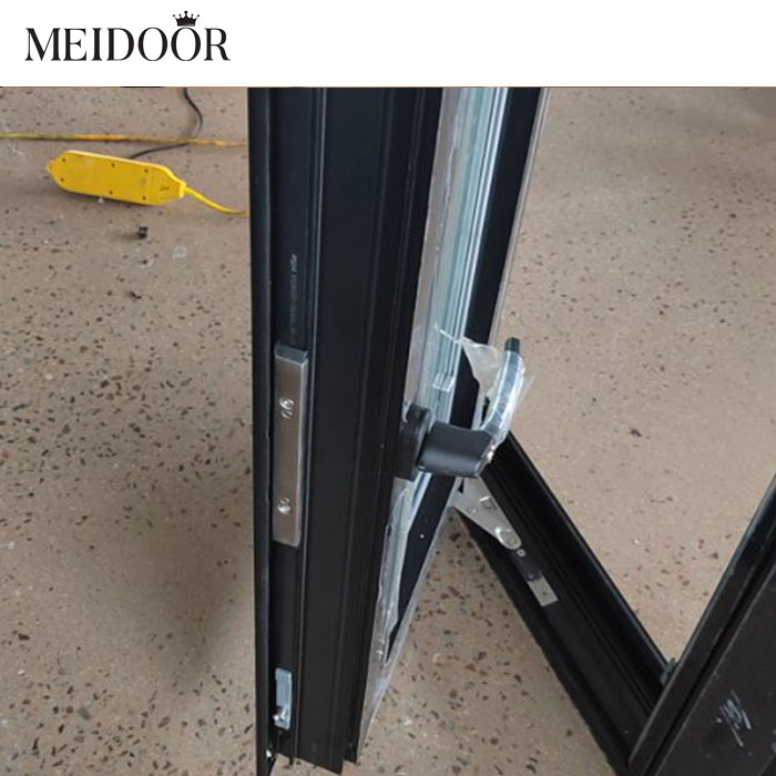 Soundproof Casement Windows Aluminum Frame Double Glazed Low-E Glass Tilt and Turn Window