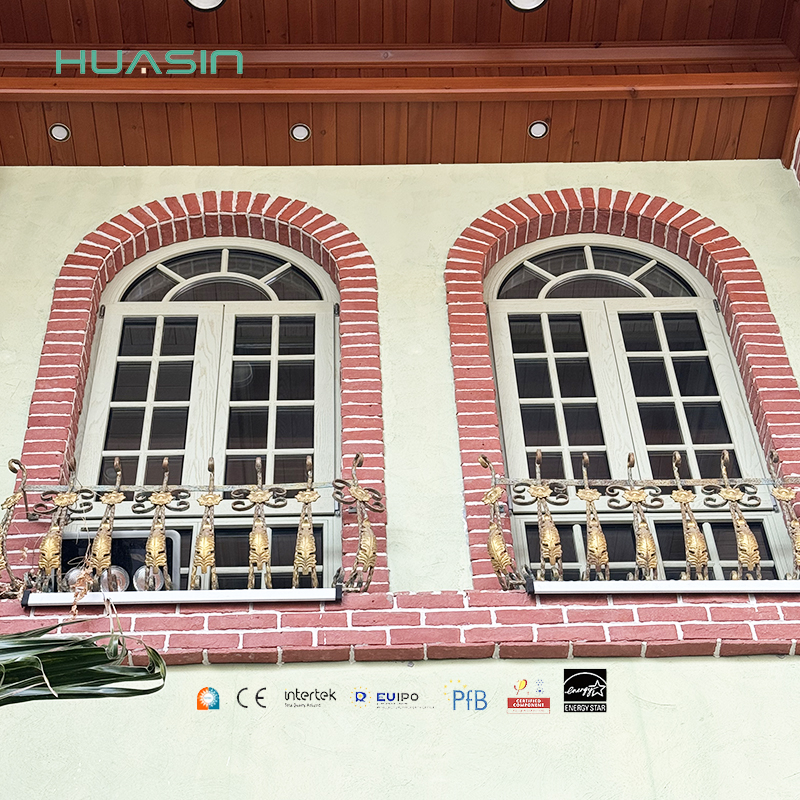 Huasin Wholesale Canada Standard Dustproof Waterproof and Sealing 2025 Customized Aluminum Clad Door Manufacturer