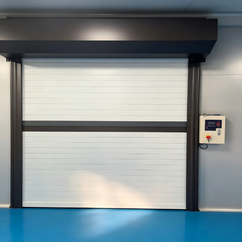 Modern Flat Surface Slat Electric Aluminum Rolling Shutter Door Remote Control Roller Gate for Shop Garage Villa Commercial Use