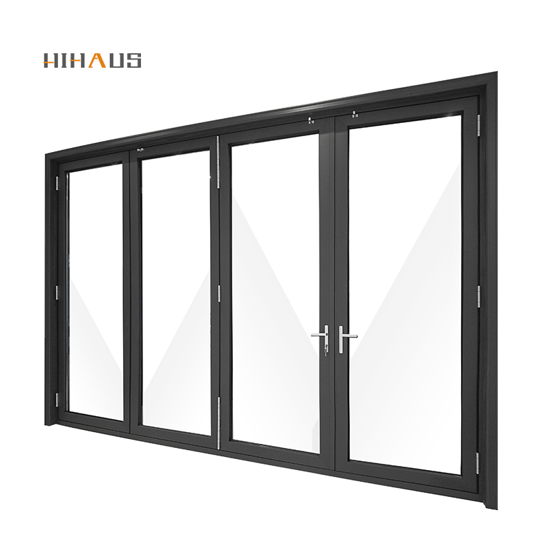 ZS New Chinese Aluminium Accordion Folding Patio Back Doors for Home
