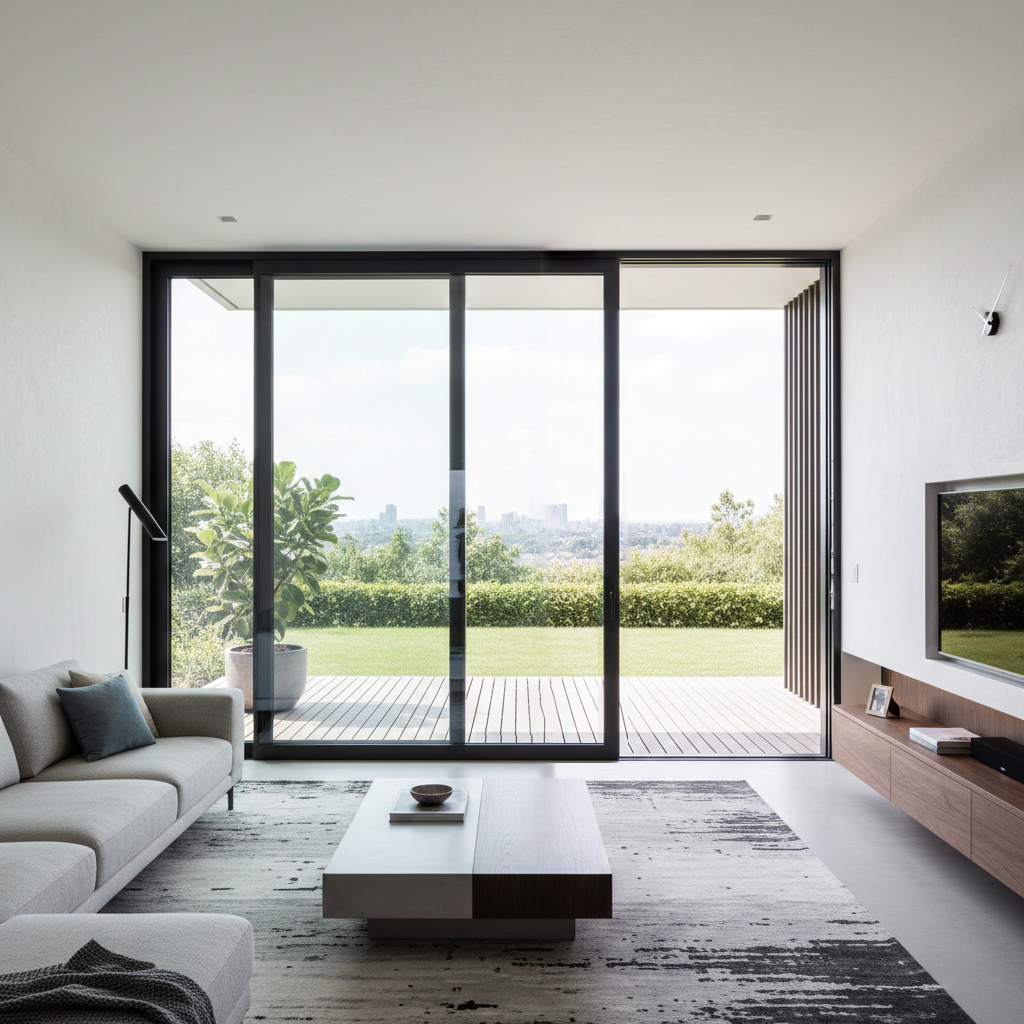 LEDOW Slim Frame Aluminum Lift Slide Door for Patio/Porch High Wind Resistance for North America Luxury Villa