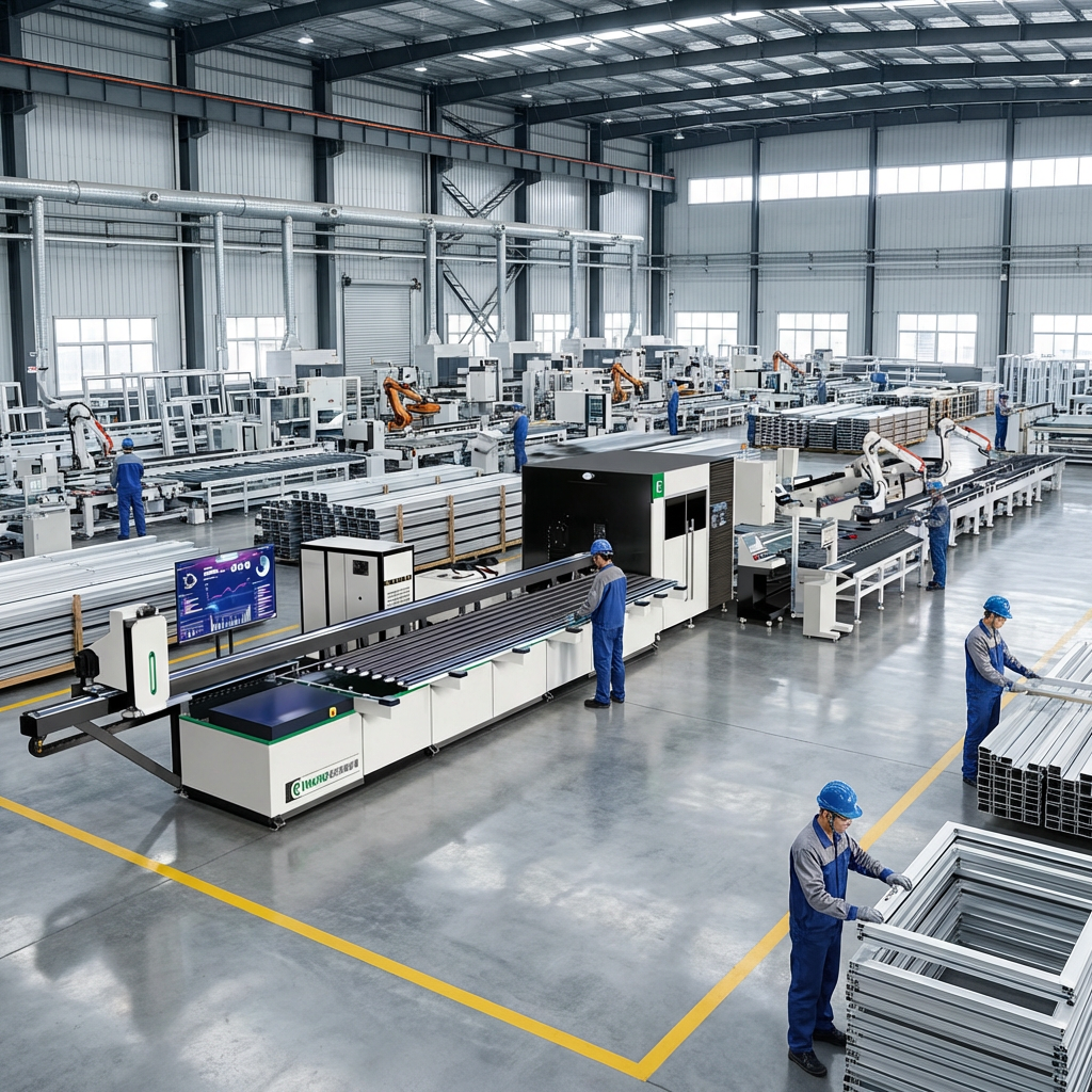 MLX550 Series Fully Automatic Zero Error Intelligent Aluminum Door and Window Production Line
