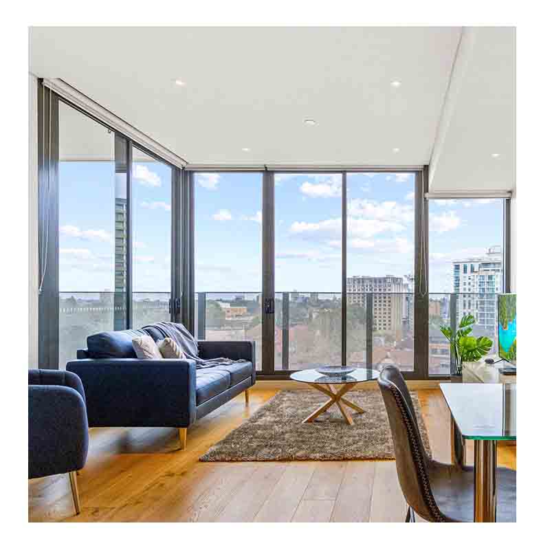 Exterior Conceal Stacking Door Sliding Patio Door Aluminium Hidden Glass Pocket Slide Doors Inside the Wall