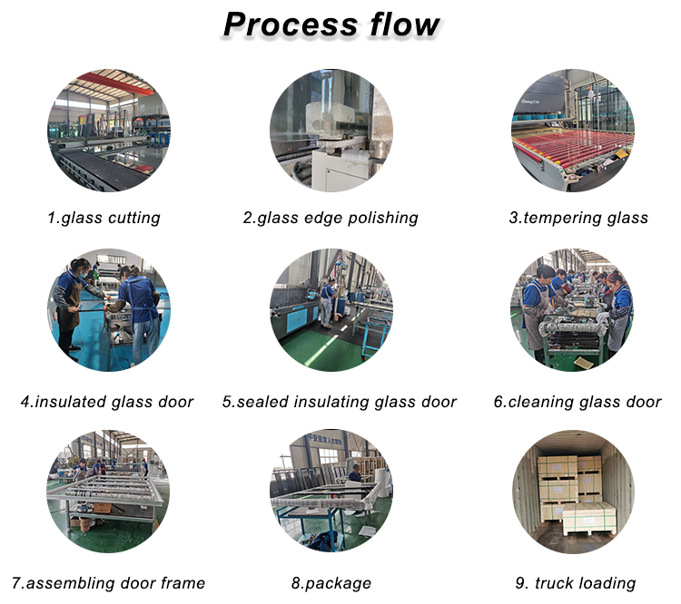 New Back-up Type Electric Heating Aluminum Alloy Glass Door for Cold Storage Facilities Hotel Household Use Easy Installation
