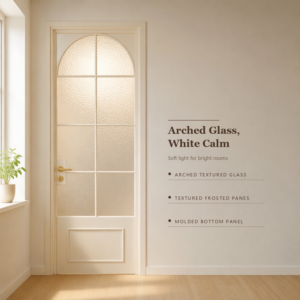 Custom Modern Aluminum Alloy Frosted Tempered Glass Finished Interior Door Waterproof Slab Bedroom Bathroom Apartment Hotel