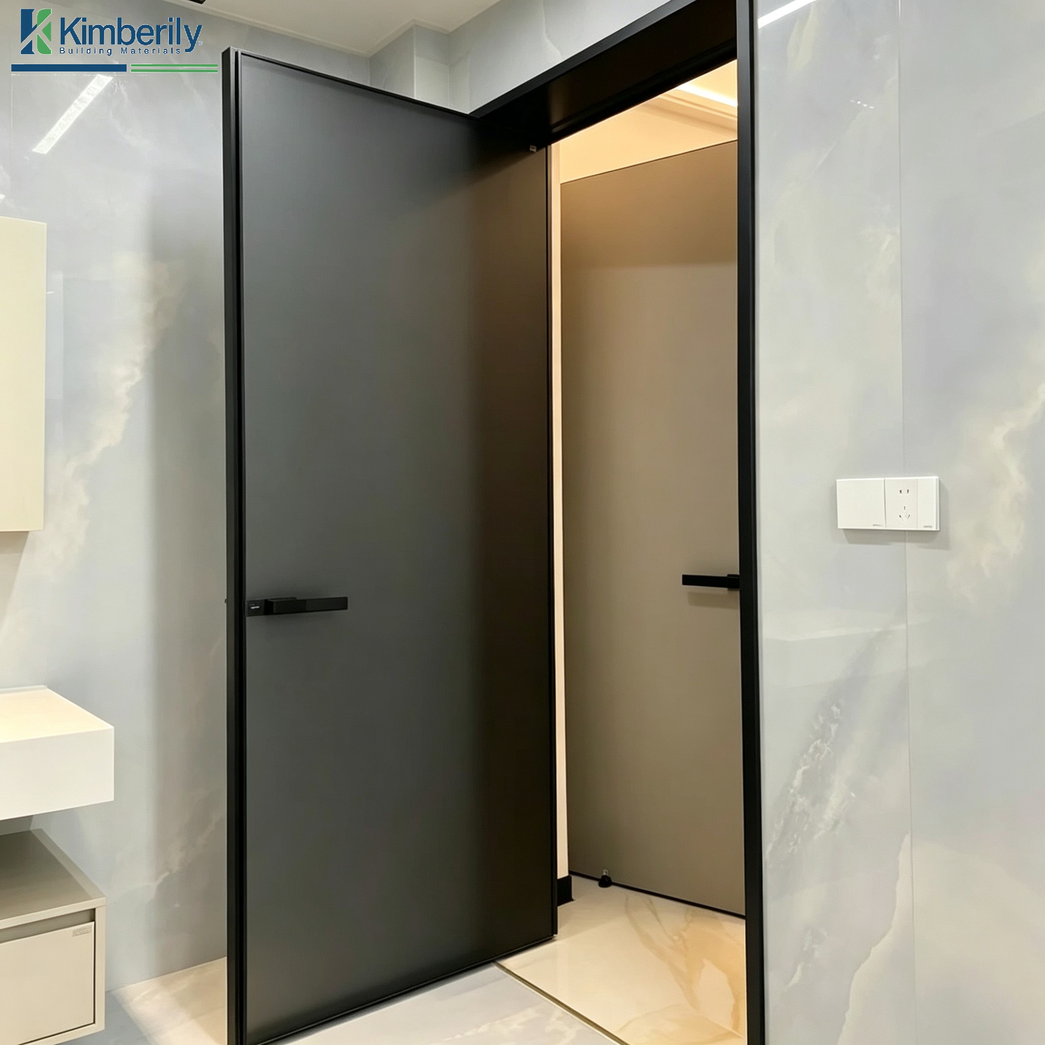 Modern Insulated Front Entrance Doors Design French Swing Aluminum Casement Door with Glass