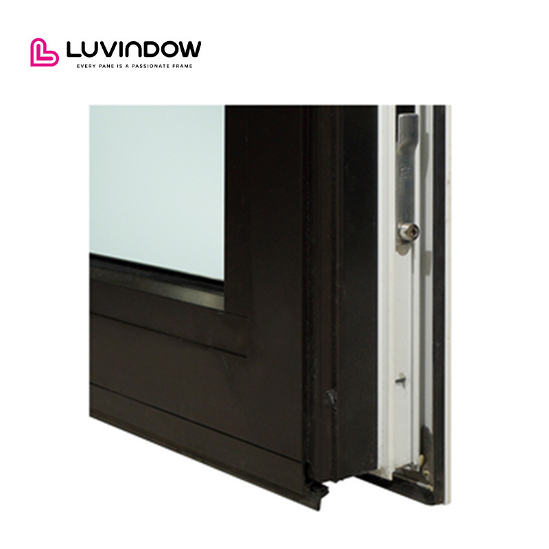 Modern Residential Villa Thermal Insulation Aluminum Entrance Doors With Smart Lock