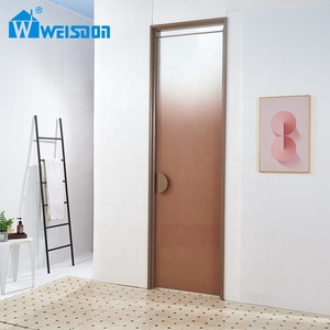 Aluminum Framed Laminated Glass Pivot Door