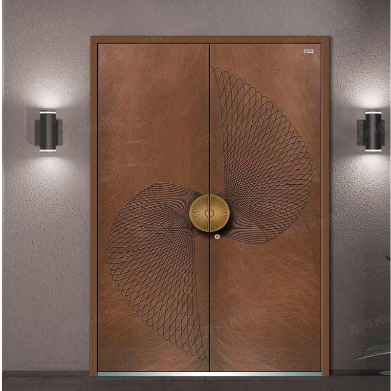 Luxury Design Hot Sale Premium Security Front Door Main Stainless Steel Security Doors Aluminum Home Double Doors