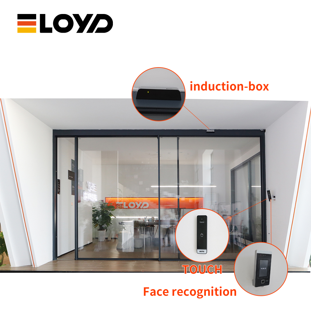 Heavy Duty Oversized Aluminum Alloy Sliding Door With Double Glazed Tempered Glass Waterproof For Bathroom Use