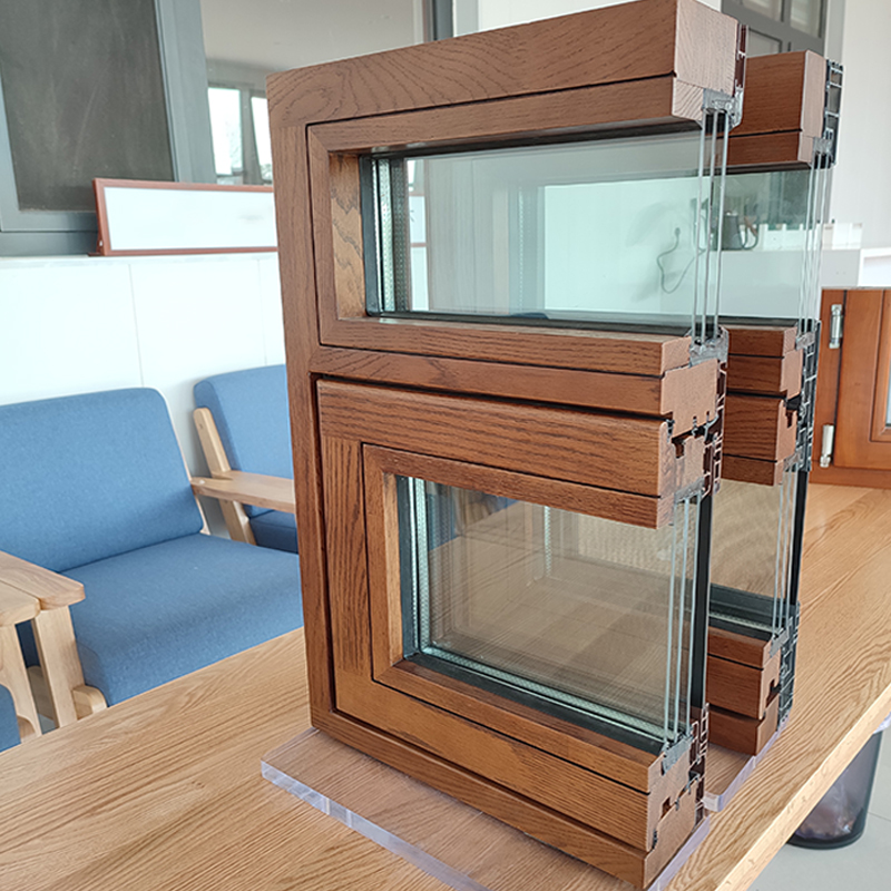 High Quality Aluminum Clad Wood Modern windows Custom Standard Replacement Residential Aluminum Clad Wood Windows
