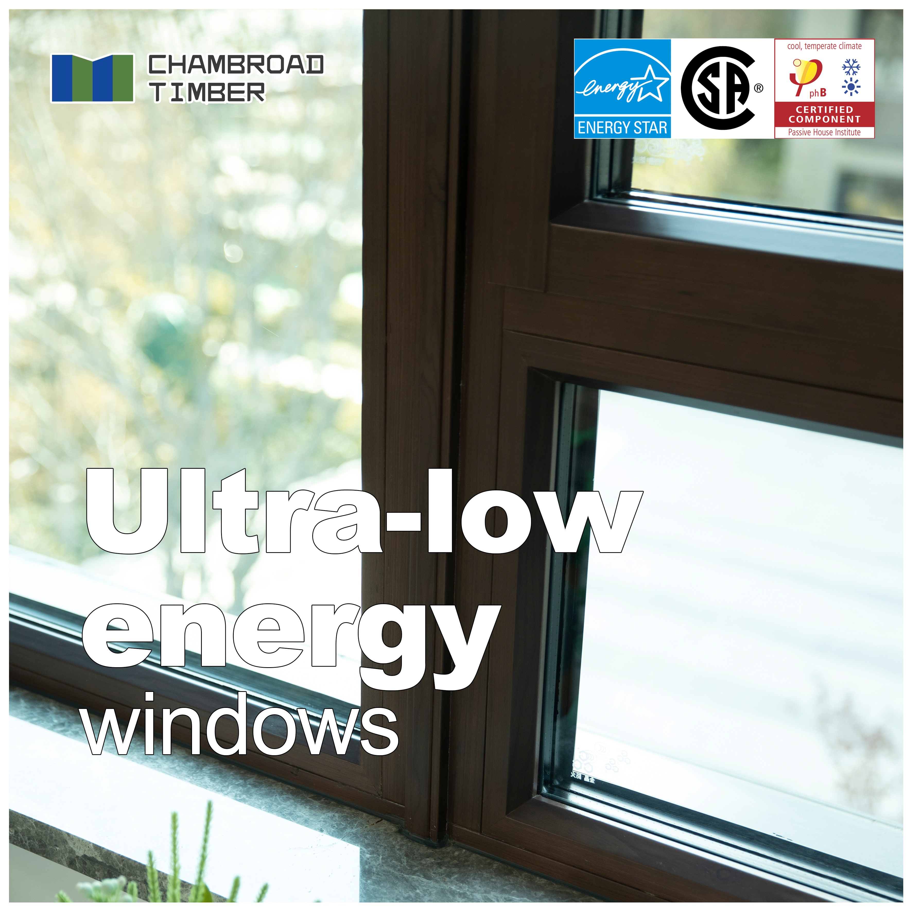 Energy Efficient Modern Aluminum Clad Wood Tilt and Turn Swing Open Windows for Bedroom and Green Buildings Wood Aluminum Window