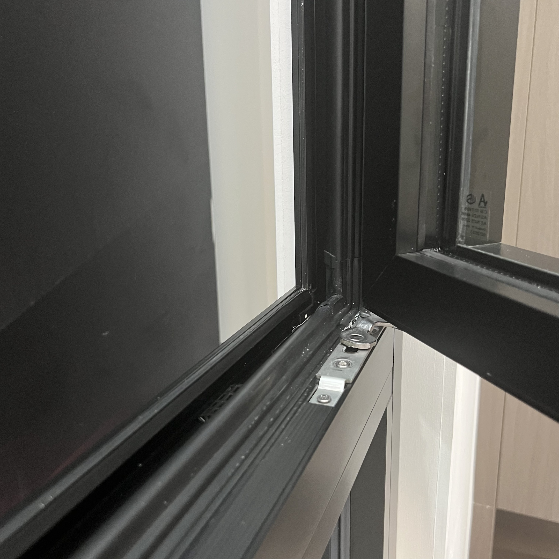 AMJ NFRC American Style Aluminum Casement Windows with Crank Handle Smooth Opening Outward Opening Glass Windows