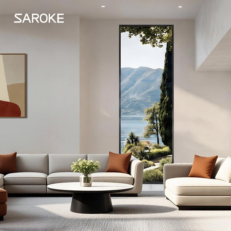 Minimalist Edge-to-Edge Glazed Aluminum Casement Window System with Concealed Folding Handle for Luxury Villa Panoramic View