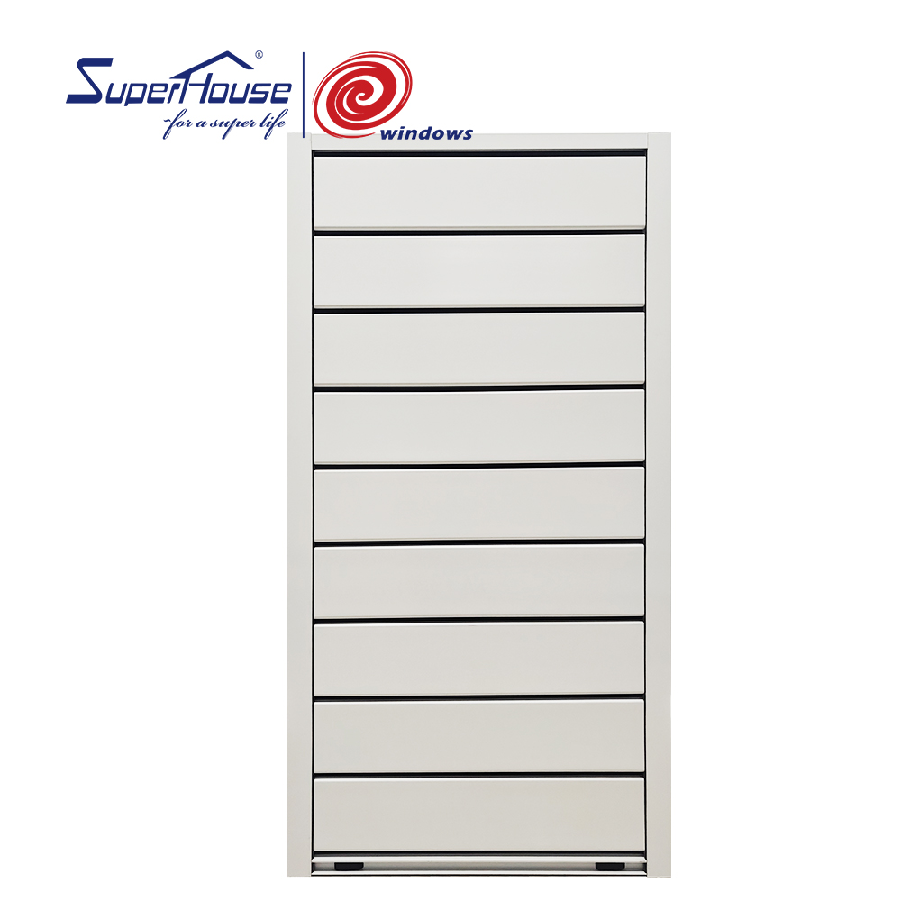 China Factory NOA Standard Miami Dade Impact Hurricane Proof Aluminium Roller Shutter Windows Louver Window With Screen