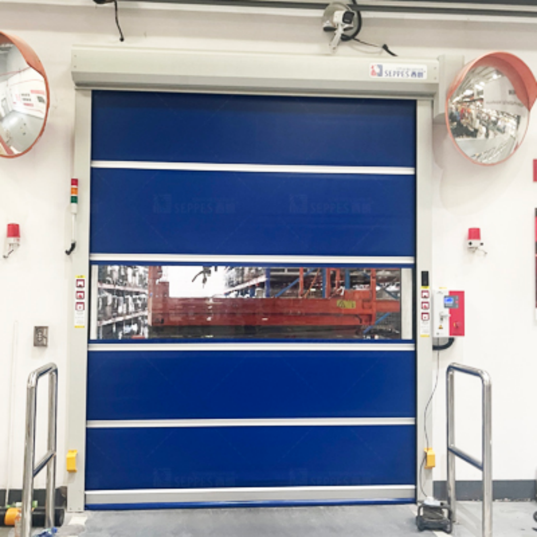 Industrial High Speed Workshop Roll up Door PVC Aluminum Alloy Waterproof Automatic Roller Shutter With Finished Surface