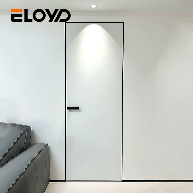 Eloyd Modern Ultra-Narrow Windproof Energy Efficient Durable Aluminum Solid Wood Eco Customized Color Interior Doors 5-Year