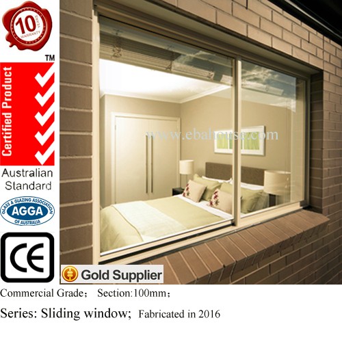 Aluminium Sliding Window for Prefab House Double Glazed Australian windows