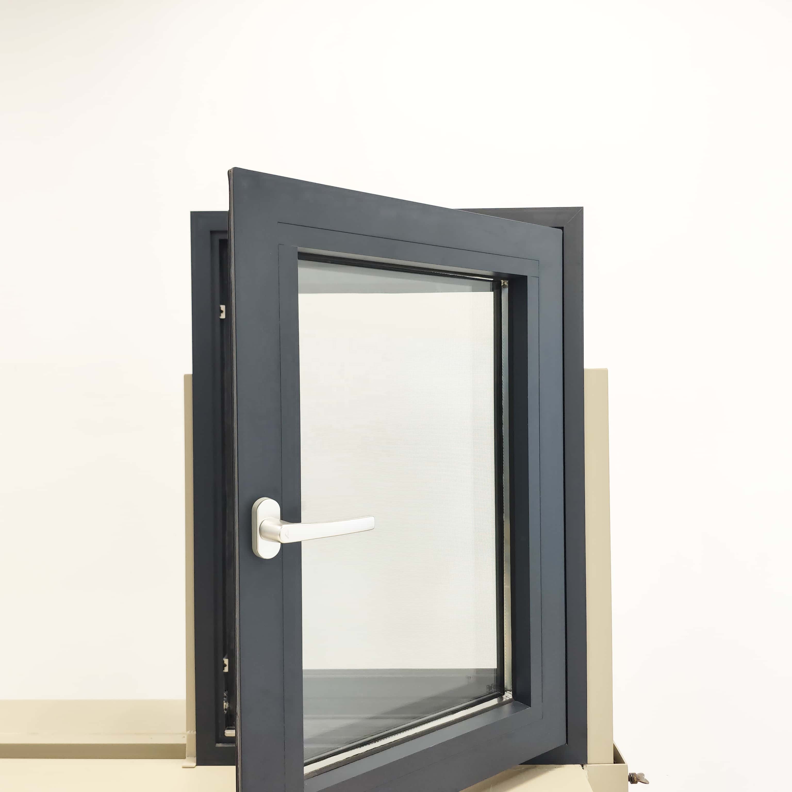 Modern Thermal Break Soundproof Burglar-Proof Windows Doors Aluminum Frame For Bathroom House-Energy Star Qualified 5 Year