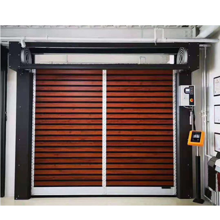 High Quality Remote Control Electric Automatic Aluminum Fast Hard Turbo Doors for Warehouse