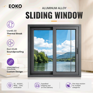 EOKO Commercial Double Glazed Aluminum Sliding Windows