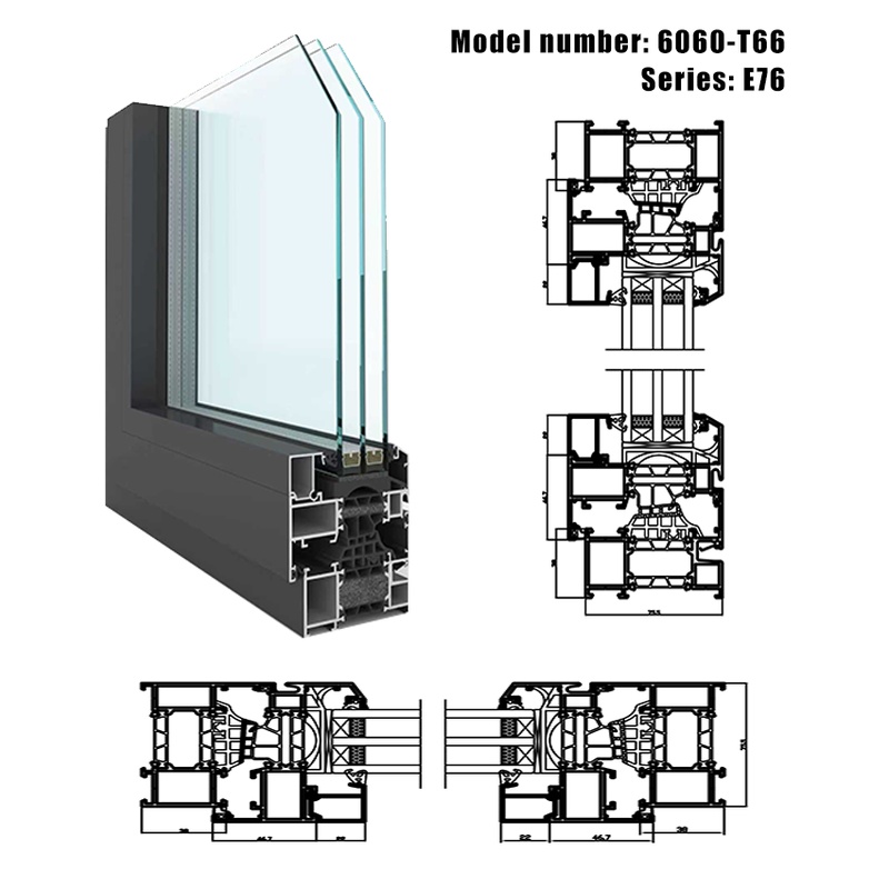 Aluminum Folding Window Commercial Tempered Glass Accordion Vertical Folding Modern Exterior Villa Bifold Window