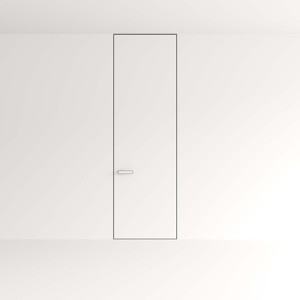 Modern Aluminum Wooden Flush Frameless Interior Bedroom Door Invisible with Hidden Frame Finished Surface Windproof Feature