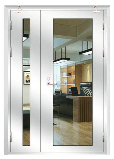 Modern Double Swing Aluminum Casement Door Detail
