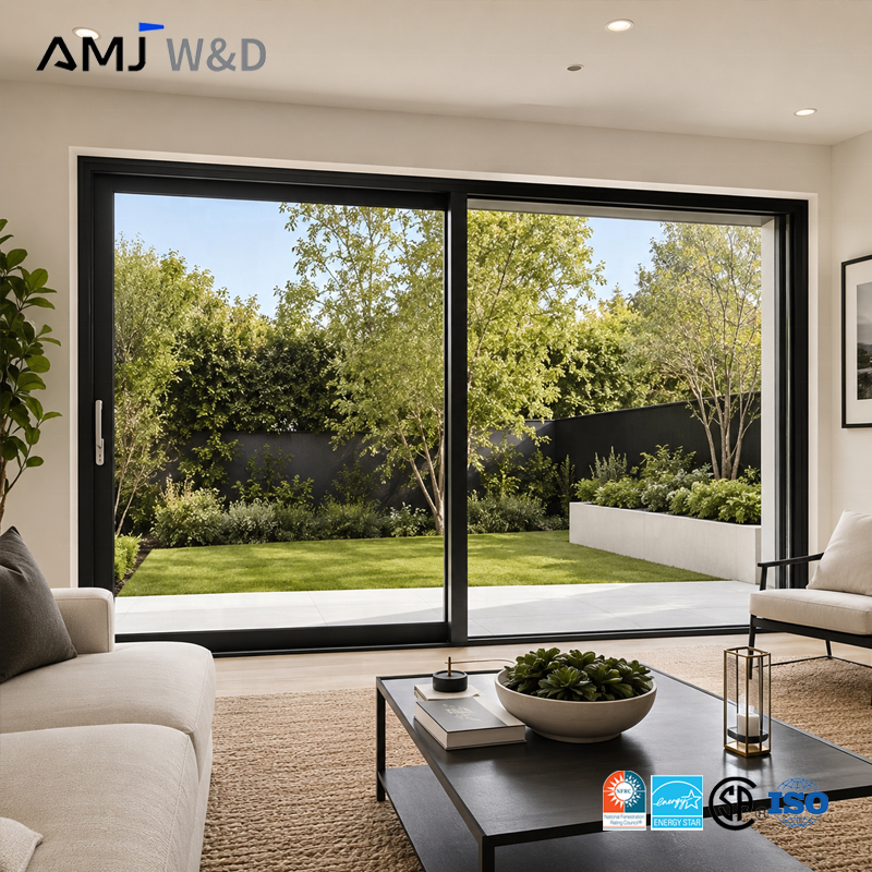 Custom Lift Sliding Door Patio Laminated Glass Hurricane Impact Aluminium Sliding Doors for Houses