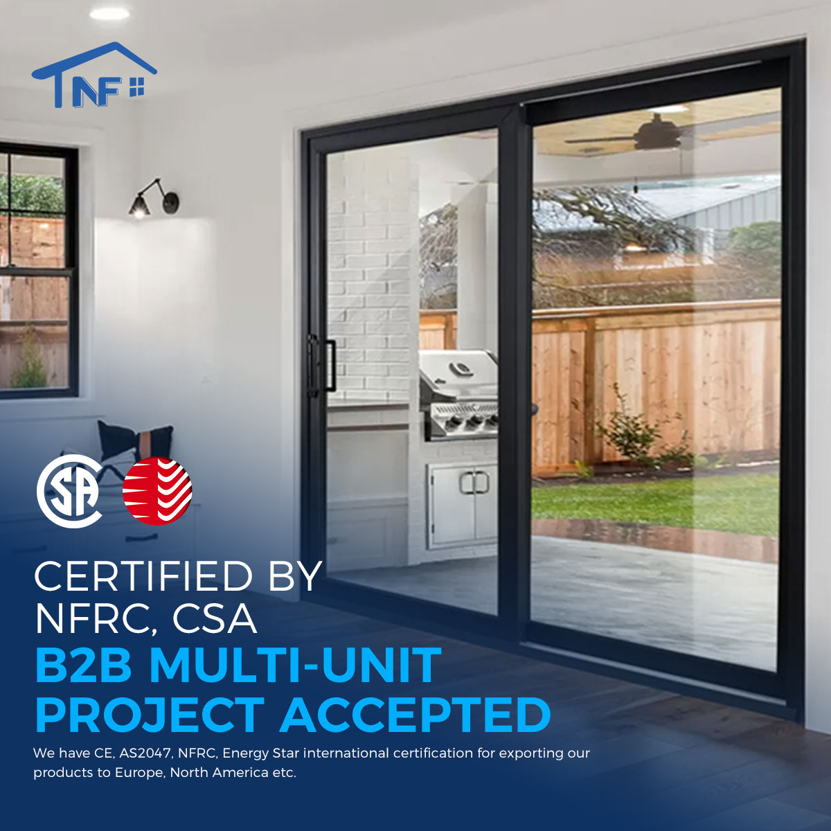 Modern Design Aluminum Casement Swing Door with Soundproof Glass Custom Made for Villas Waterproof and Finished Surface